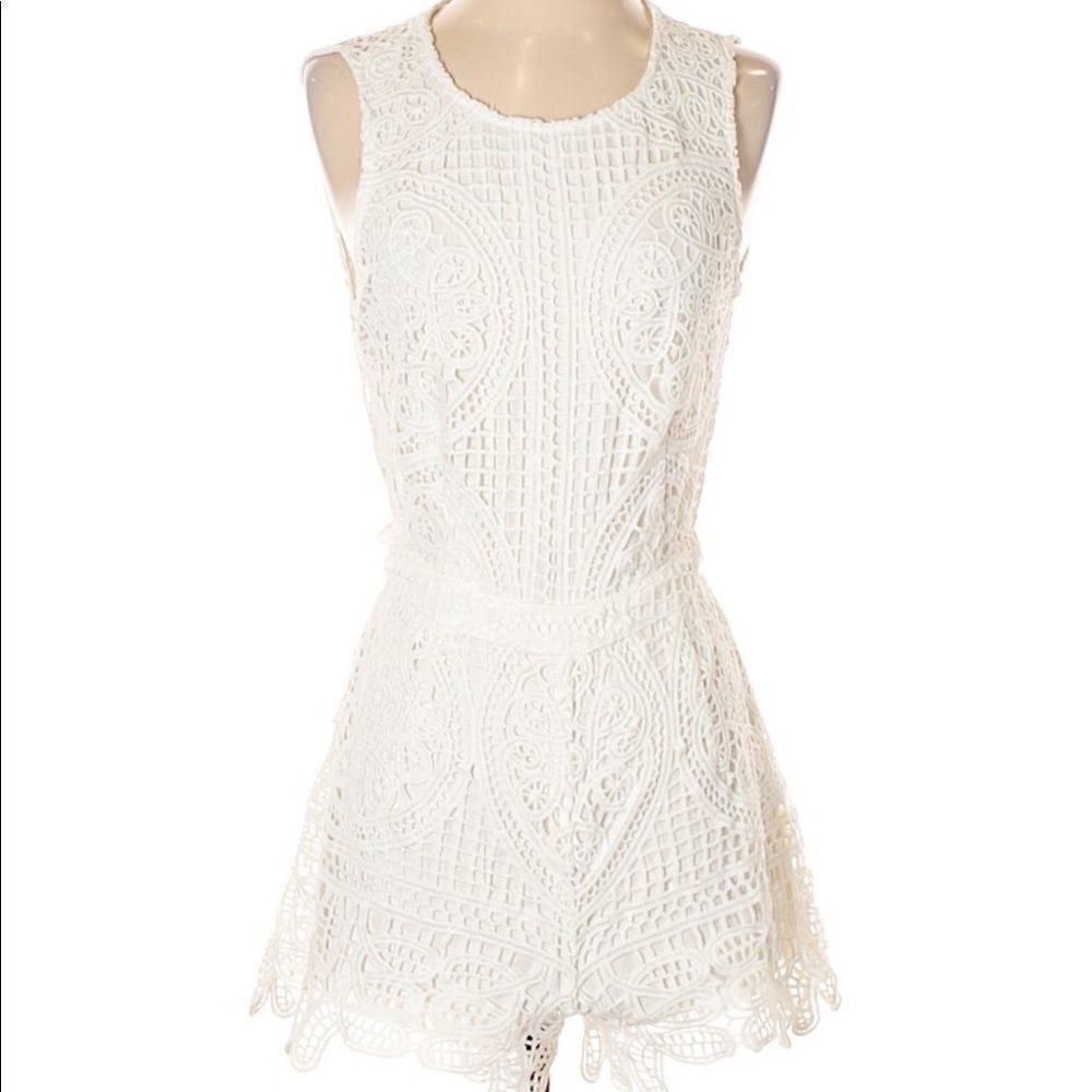 J.O.A. Los Angeles White Romper